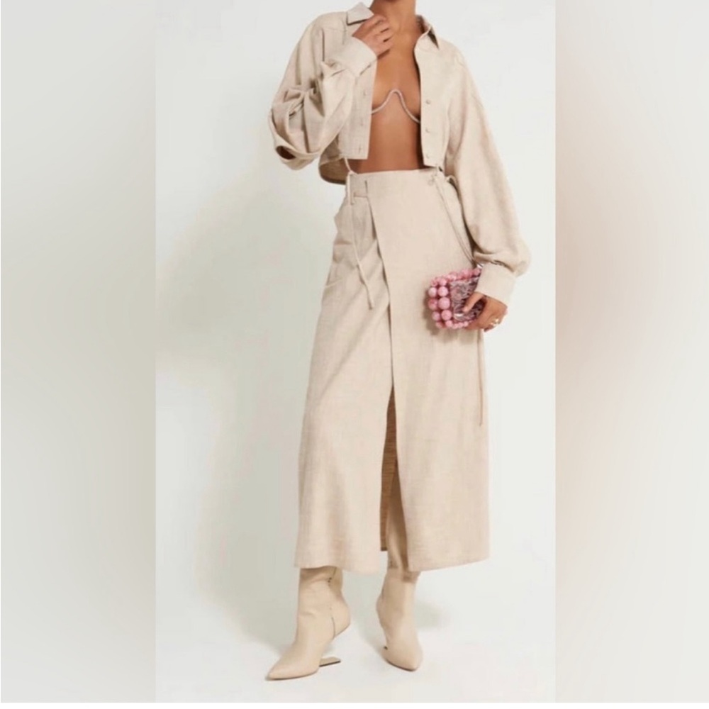 NWOT Cult Gaia Amaya Skirt - Ecru